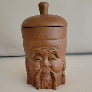 Carved Wooden Sculpture/Trinket Box